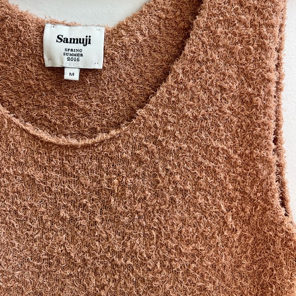 Samuji Fuzzy Textured Tank Top M - Picture 5 of 8